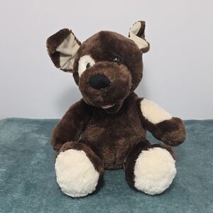 Build A Bear Chocolate Brown Dog Fudge Pup Plush Stuffed Animal Toy